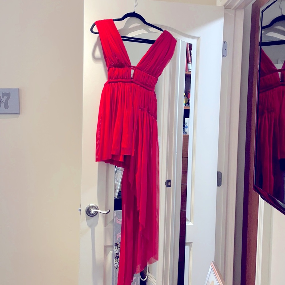 Bec and bridge dress short on one side long on other
